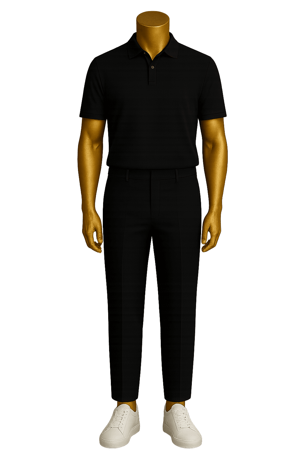 Black polo mannequin