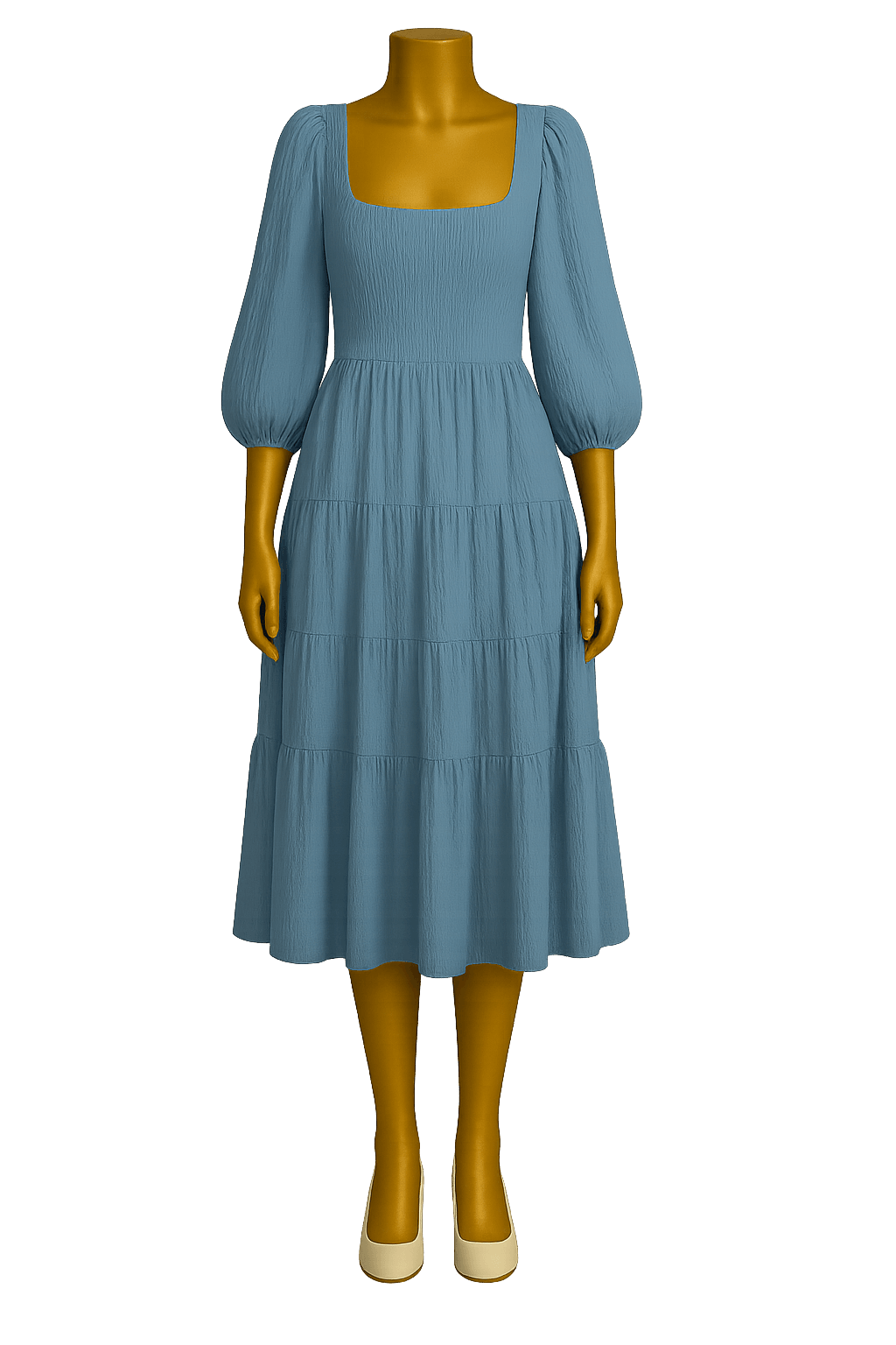 Blue dress mannequin